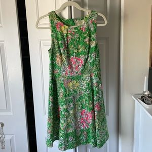 Colorful Floral Lace Overlay Dress - Maeve for Anthropologie